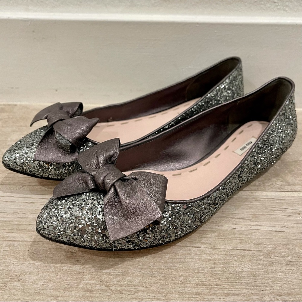 Miu Miu Bow Tie Flats